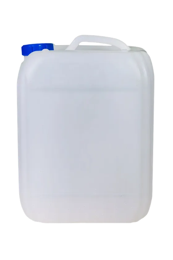 Vortex 20L Flow HDPE canister — stackable jerrycan with integrated flow-control valve for spill-free dispensing